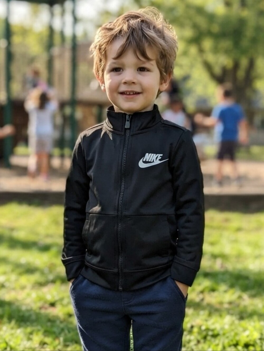 Nike 4T Kids' Black Full-Zip Jacket